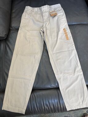 Lands' End Boys' Khaki Straight-Leg Chinos - Beige